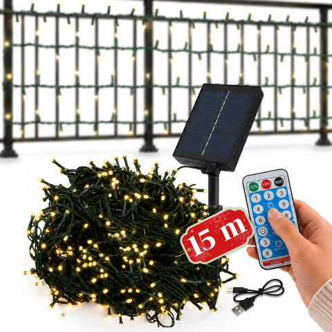 saint joy luci natalizie da esterno solari con telecomando 4 lunghezze ean 8050043128454