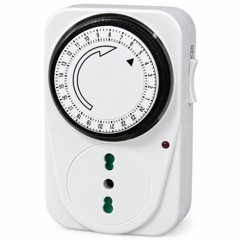 Prise avec minuterie de 24 heures pour l'allumage et l'extinction automatiques, minuterie mécanique quotidienne, prise électrique 220-240V, puissance maximale 3000W