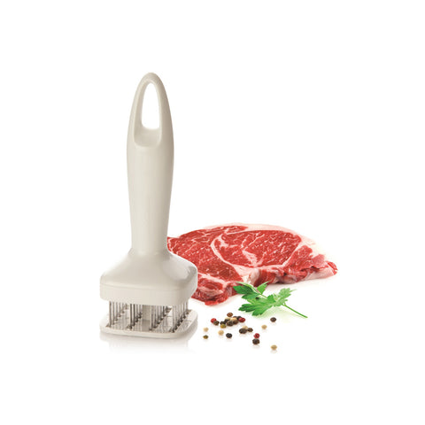 Attendrisseur à Viande Avec Aiguilles en Acier Inoxydable 5,5x16cm Blanc
