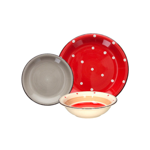 Lot de 18 assiettes en porcelaine Louse Hilde