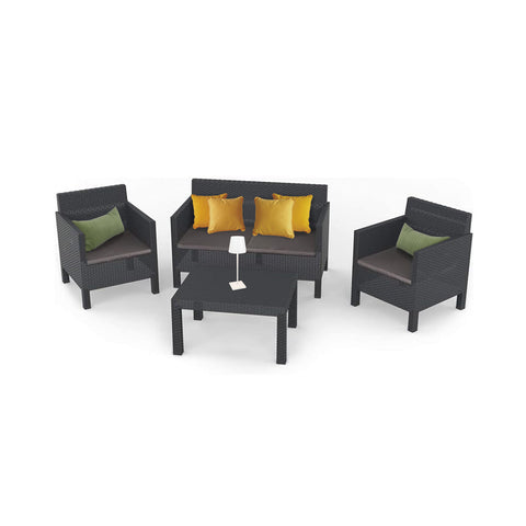 Set Penelope Salotto Da Giardino Antracite