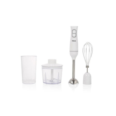 Mixeur Plongeant En Acier Inoxydable 2 Vitesses 350w Blanc