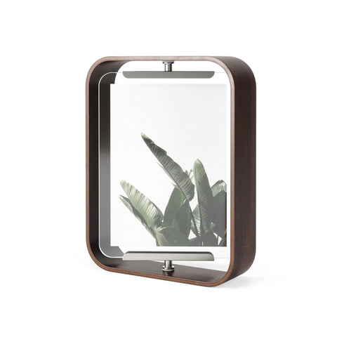 Cadre photo rectangulaire à poser 19x5x24cm Noyer