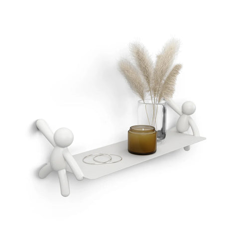 immagine-1-umbra-mensola-da-parete-buddy-in-plastica-bianco-ean-028295353922