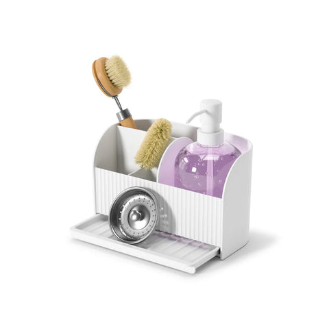 Organisateur Porte-ustensiles d'Évier avec Distributeur de Savon 500ml