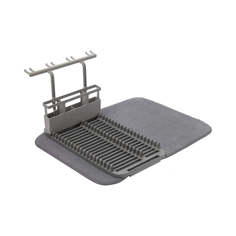 Scolapiatti In Tessuto E Plastica 61x45x27cm Grigio