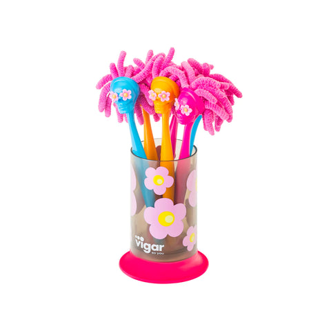 Ensemble de stylos à bille en microfibre avec étui