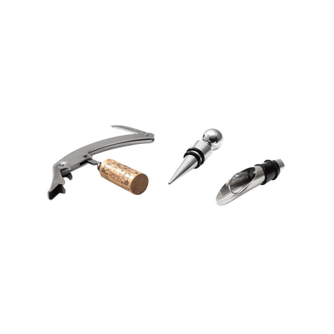 Set de 3 accessoires à vin en argent