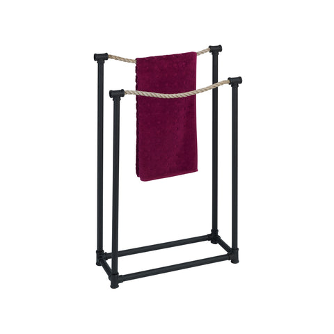 Porte-serviettes sur pied Osuna Noir