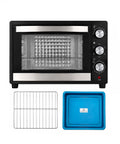 wintem forno elettrico da banco 45 litri ventilato con timer e doppio vetro 1800w con accessori ean 8056819078572