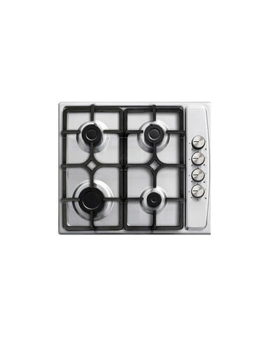 Table de Cuisson Gaz Encastrable Inox 60 cm 4 Brûleurs
