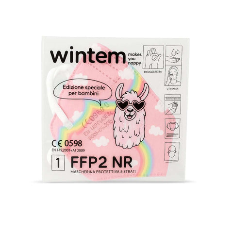 Lot de 50 masques FFP2 pour enfants, 5 couches, respirants, filtrants