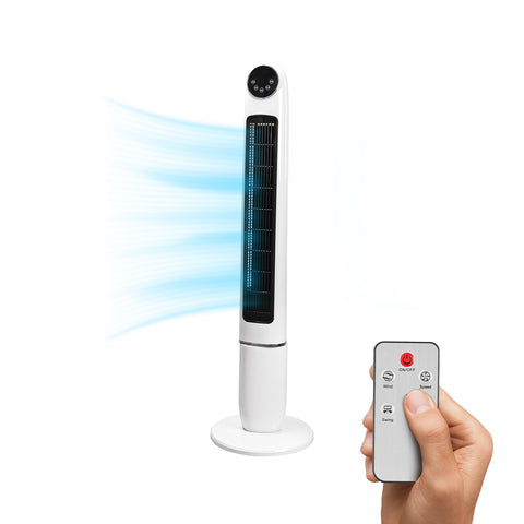 Ventilatore a Torre 120cm con Telecomando e Timer 50W Seth
