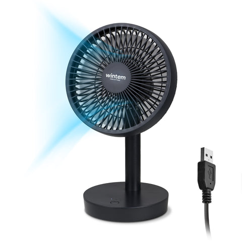 Ventilateur de Table Rechargeable à 4 Vitesses