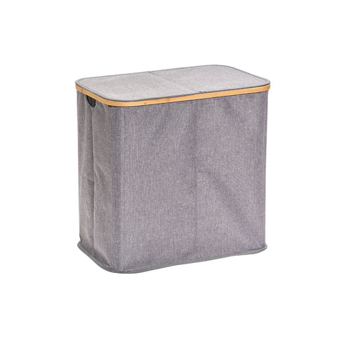 immagine-1-zeller-cesto-portabiancheria-2-scomparti-in-poliestere-534x33x50cm-ean-4003368142333