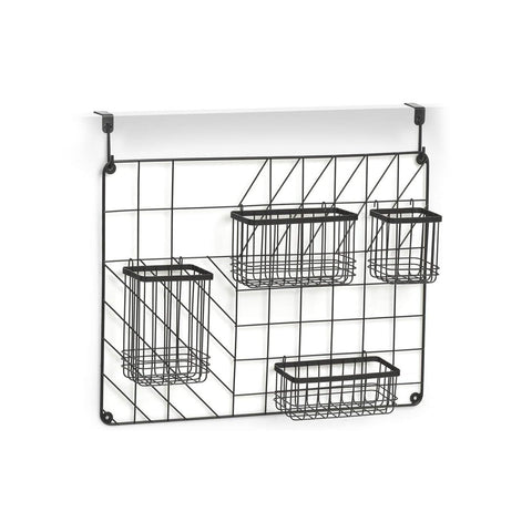 Organizer Da Parete Con 5 Cestini 46x12x60,3