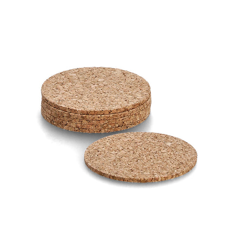 Lot de 6 sous-verres en liège ø 9,5 cm
