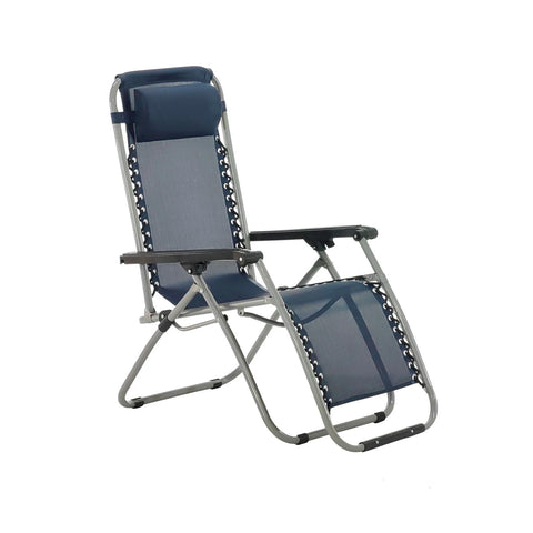 Chaise longue d'extérieur pliable - Hydrofuge avec structure en acier