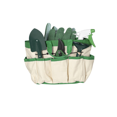 Ensemble de Jardinage 6 Pièces avec Sac 30x20x15cm et Gants - Complet pour l'Extérieur