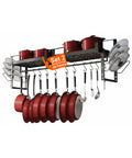 avilia home organizer da parete con 12 ganci per pentole coperchi e utensili set 2 ean 8052879011047