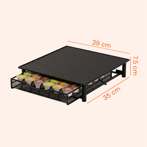 avilia home porta capsule caffe 36 posti con cassetto estraibile in metallo e base antiscivolo ean 8052879011269