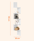 avilia home scaffale angolare bianco a 5 ripiani salvaspazio per casa ean 8052879010606