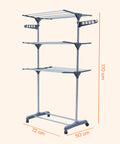 avilia home stendibiancheria verticale 3 livelli con ruote e bracci estensibili pieghevoli ean 8052879010309