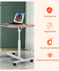 avilia scrivania regolabile con ruote e ripiano inclinabile salvaspazio multiuso ean 8056819050271