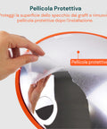 daimann specchio parabolico di sicurezza 60 cm con staffe di fissaggio ean 8056590070406