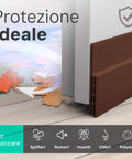 kombo base porta a spazzola adesiva 1m in pvc isolante termico rumori ean 8055384191730