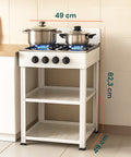 staylux cucina a gas da esterno con supporto e 2 ripiani acciaio potente e pratica ean 8055954980054