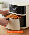 wintem friggitrice ad aria 45l con display led touch e 7 programmi di cottura 1800w ean 8052286432213