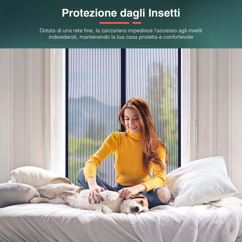 Patagonia Zanzariera Magnetica Nera 240x140 con Tessuto Resistente e Montaggio Facile Ean 8050030810386