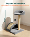 puppy lovers tiragraffi per gatti 50 cm con arco in sisal e gioco pendente ean 8054806950641