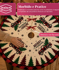 saint joy copri base albero di natale a120 cm in peluche 4 fantasie ean 8050043128331