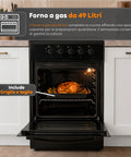 wintem cucina a gas 50x50 cm con forno a gas 49 litri 4 fuochi di diversa potenza valvole di sicurezza e coperchio ean 8056819078930