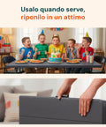 zendea tavolo pieghevole richiudibile a valigetta portatile effetto rattan in resina pp ean 8050030810614