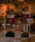 saint joy pupazzi natalizi set 3 con gambe regolabili tema scozzese o inglese ean 8050043128409