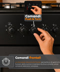 wintem cucina a gas 50x50 cm con forno a gas 49 litri 4 fuochi di diversa potenza valvole di sicurezza e coperchio ean 8056819078930