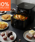 wintem friggitrice ad aria 45l con display led touch e 7 programmi di cottura 1800w ean 8052286432213