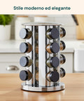 avilia home porta spezie girevole 360 da cucina con 16 barattoli inclusi ean 8052879010859