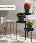 avilia home portavasi in ferro a 3 ripiani 20 cm supporto piante da interno ean 8056819053227