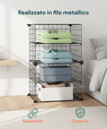 avilia home scaffale modulare a rete 4 ripiani organizer multiuso e resistente ean 8056819052879