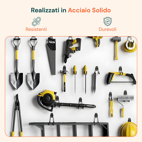 daimann kit 16 ganci da muro per officina o garage diverse misure e usi ean 8056590070307
