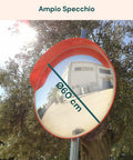 daimann specchio parabolico di sicurezza 60 cm con staffe di fissaggio ean 8056590070406