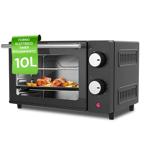 Forno Elettrico Con Timer 10l 650w Nero