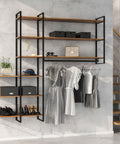 immagine-2-emuca-set-2-strutture-verticali-componi-scaffale-da-parete-in-acciaio-179x35cm-nero-ean-8432393275123