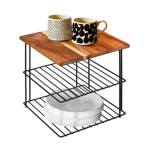 immagine-2-five-simply-smart-scaffale-angolare-salvaspazio-a-2-ripiani-griglia-24cm-nero-ean-3560232770630
