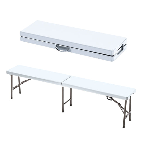 immagine-2-garden-friend-panca-da-picnic-rettangolare-pieghevole-183x30x44cm-bianco-ean-8023755050368