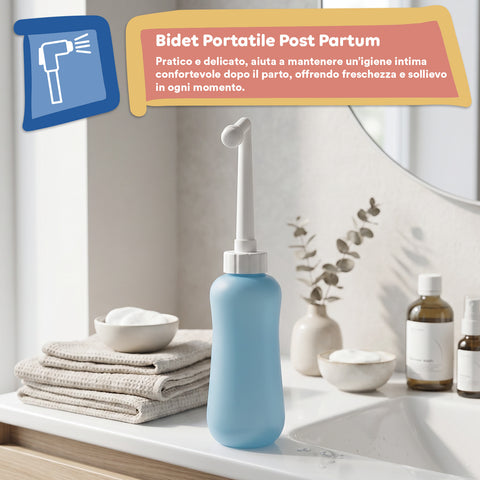 keiki bidet portatile post partum in eva 450ml con ugello angolato a 60 e retrattile ean 8056590110126